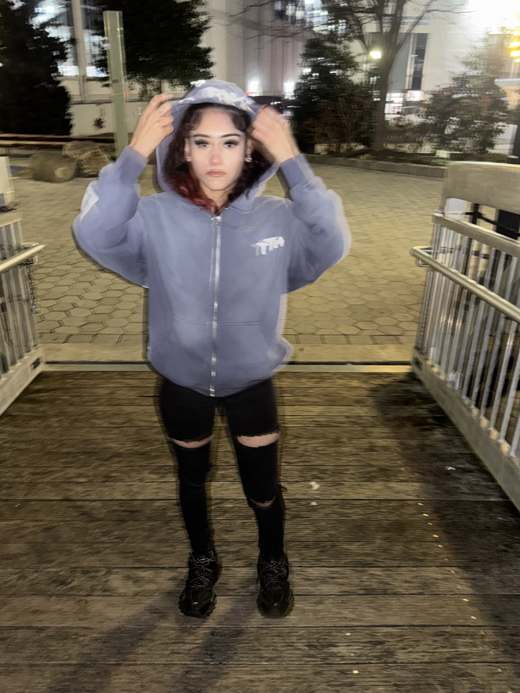 Reaper Zip Hoodie — Gray